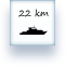 distance from ferry
