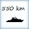 Ferry 550 km